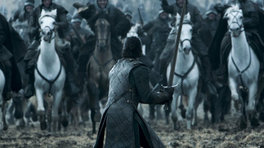 Photo de la saison 6 de Game of Thrones avec Jon Snow