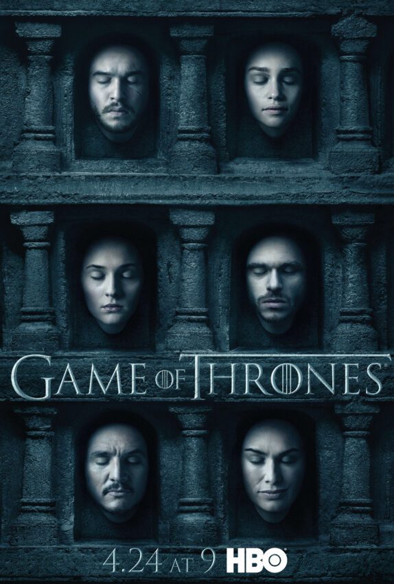 Poster Hall of Faces de la saison 6 de Game of Thrones