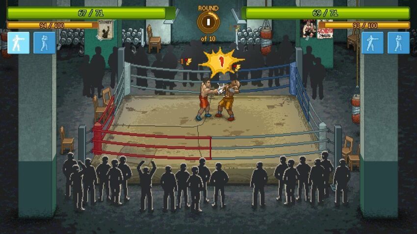Image du jeu vidéo Punch Club présentant un combat