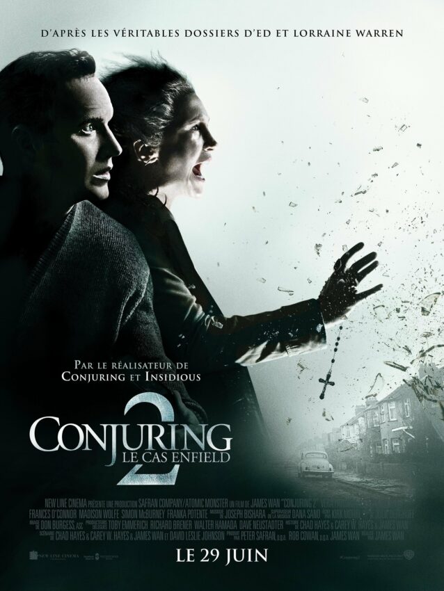 Affiche de The Conjuring 2: The Enfield Poltergeist avec Patrick Wilson et Vera Farmiga