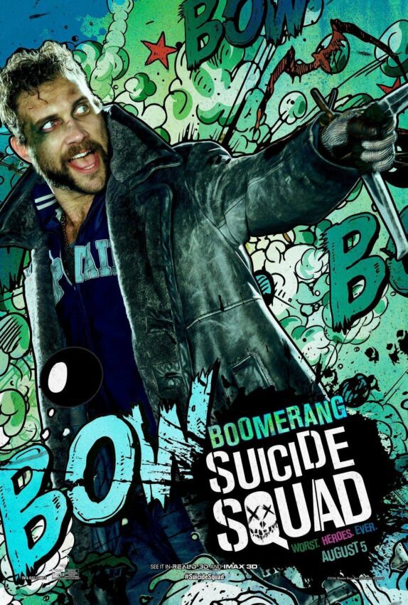 Poster personnage de Suicide Squad avec Boomerang