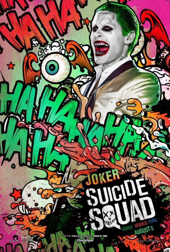 Poster personnage de Suicide Squad avec Joker
