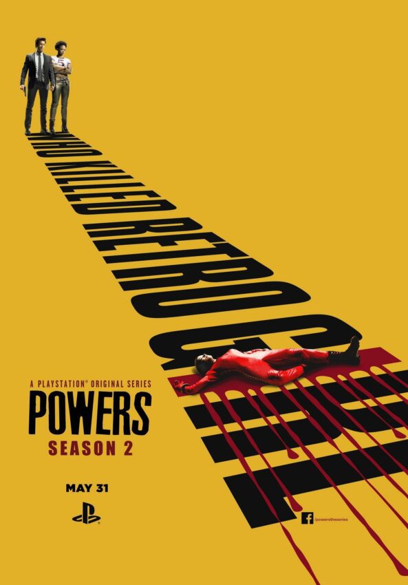 Poster de la saison 2 de Powers, Who killed Retro Girl ?
