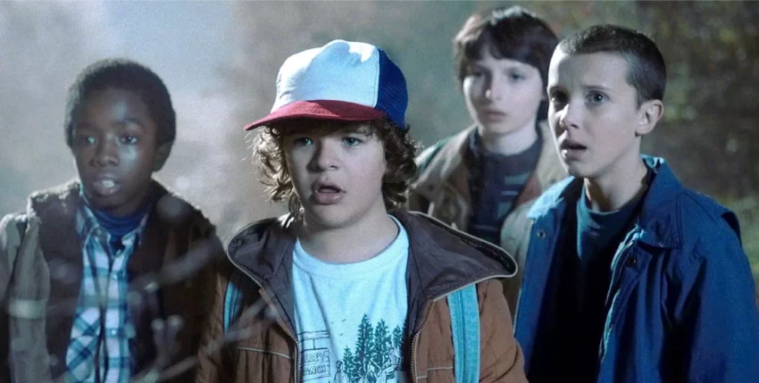 Photo de la saison 1 de Stranger Things avec les enfants