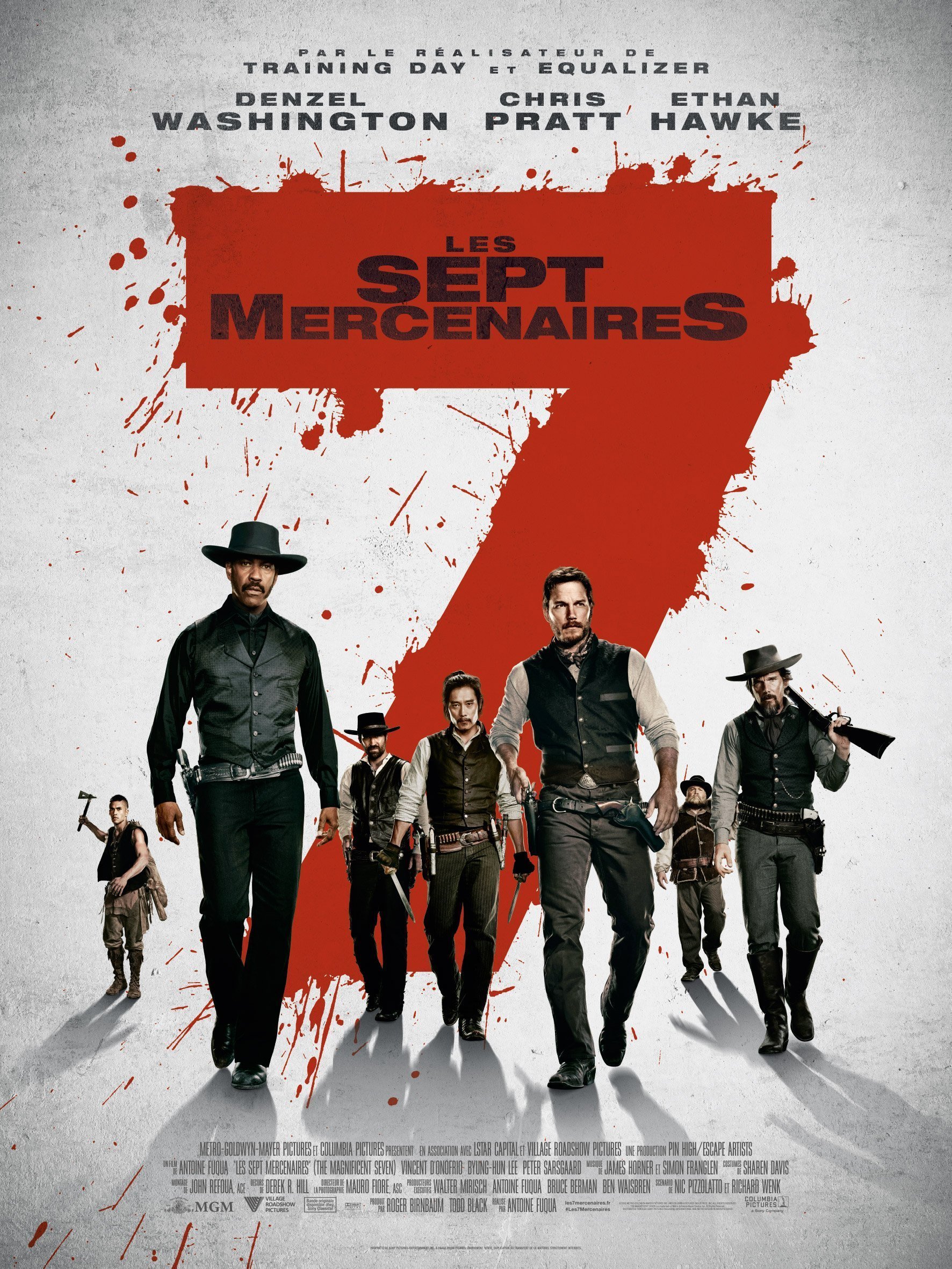 Affiche française de Les Sept Mercenaires