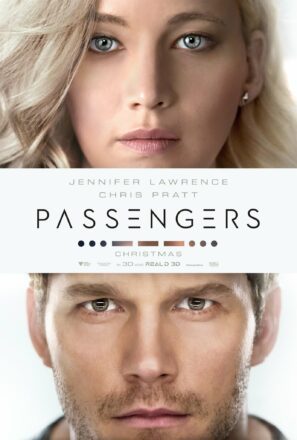 Poster teaser du film Passengers avec Jennifer Lawrence et Chris Pratt