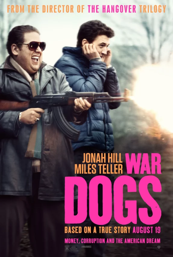 Poster de War Dogs avec Jonah Hill et Miles Teller.