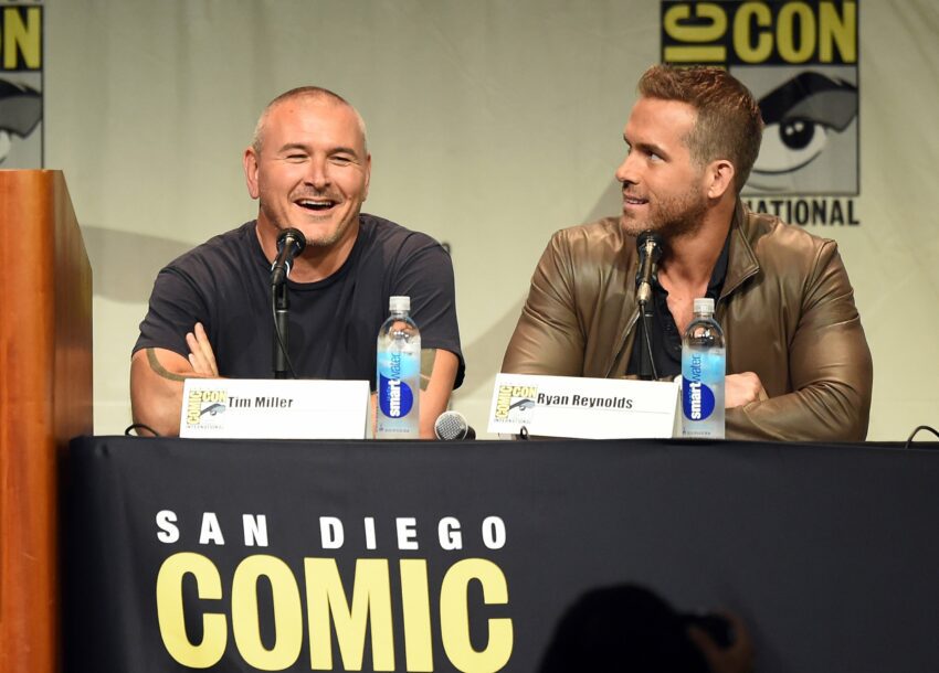 Photo de Tim Miller et Ryan Reynolds au Comic Con de San Diego