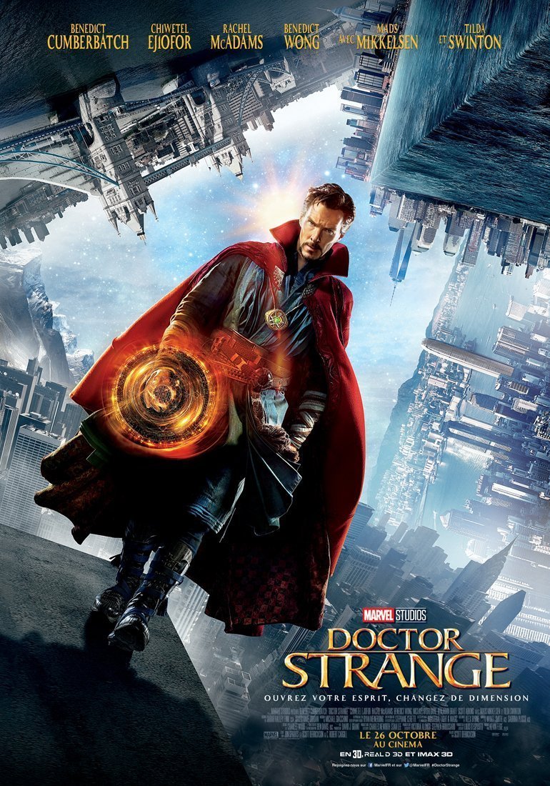 Affiche française définitive de Doctor Strange réalisé par Scott Derrickson avec Benedict Cumberbatch