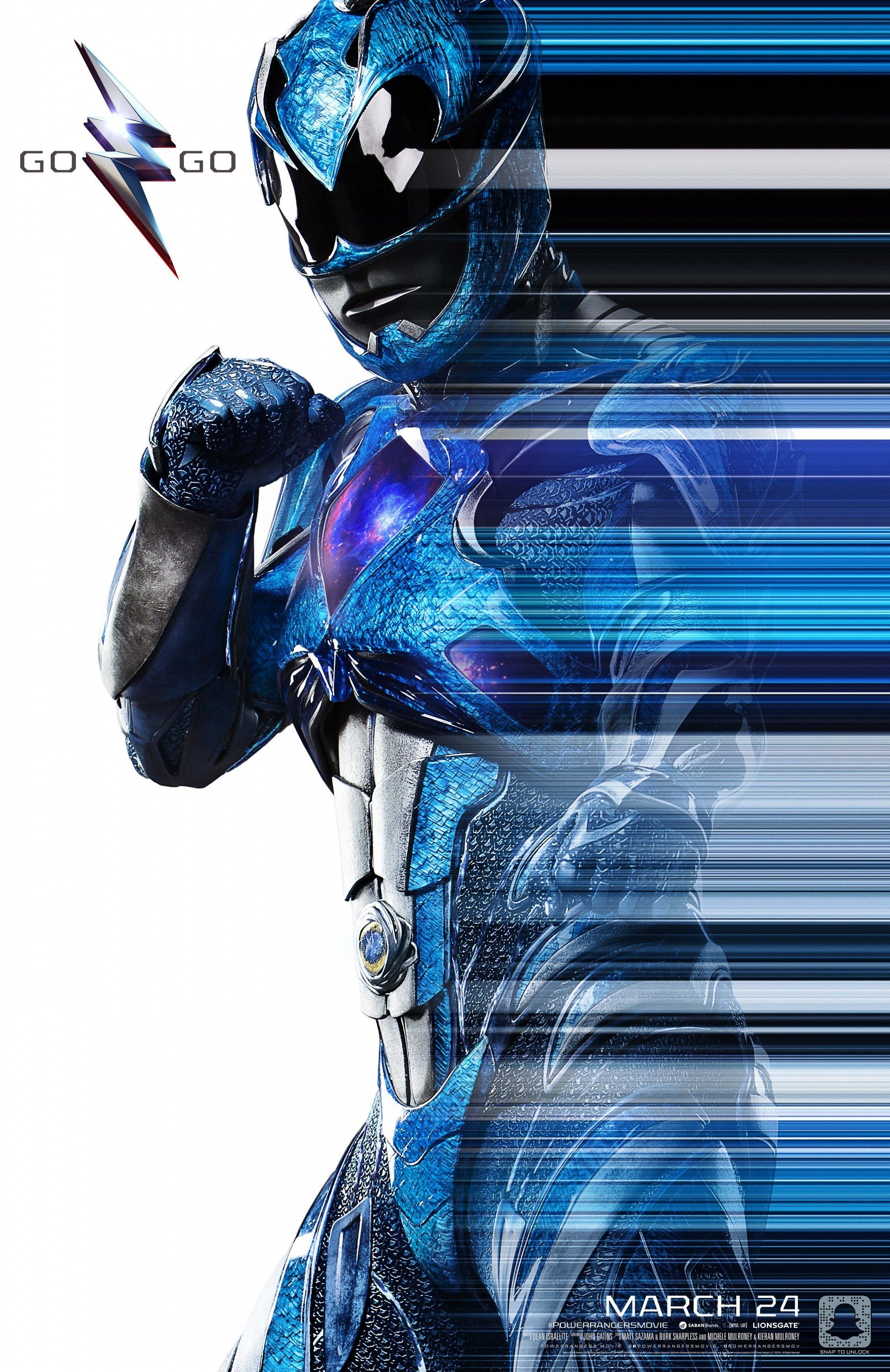 Affiche du Power Rangers bleu