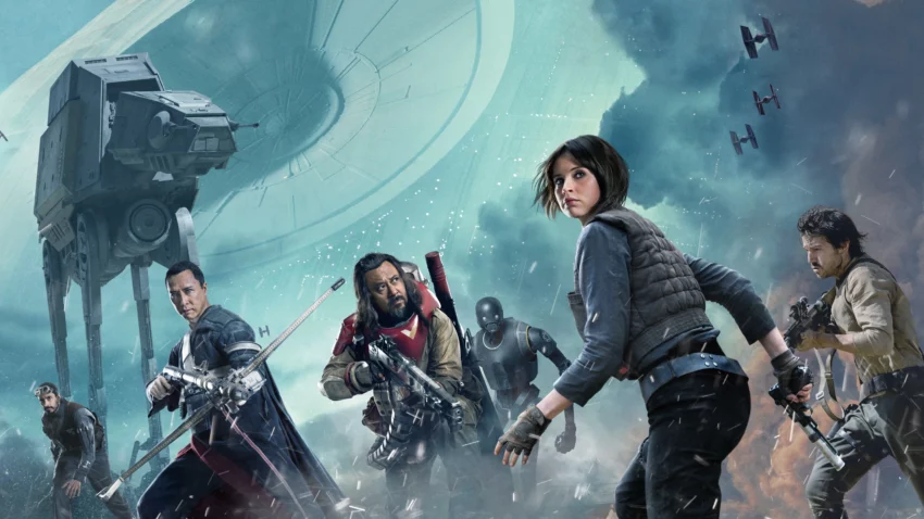 Bannière de Rogue One : A Star Wars Story avec les rebelles.