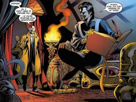 Image de Doctor Strange en lévitation (Marvel Comics)