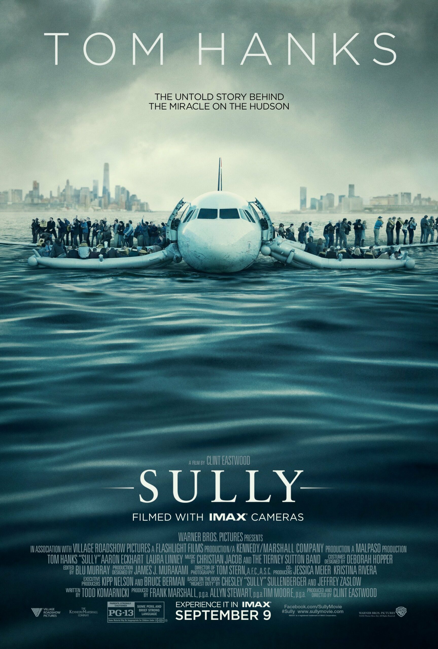 Poster teaser du film Sully réalisé par Clint Eastwood