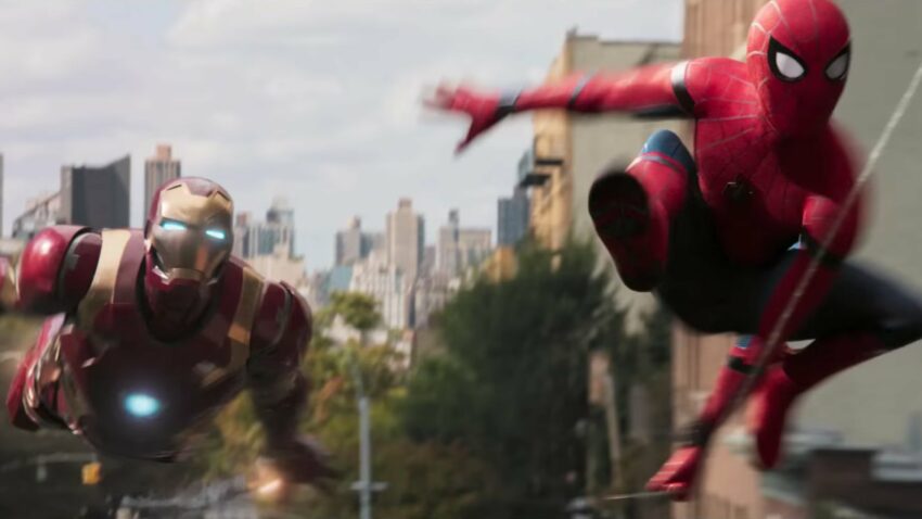 Photo de Spider-Man: Homecoming avec Iron Man et Tony Stark