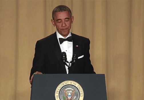Gif Animé avec Barack Obama : "I'm out"