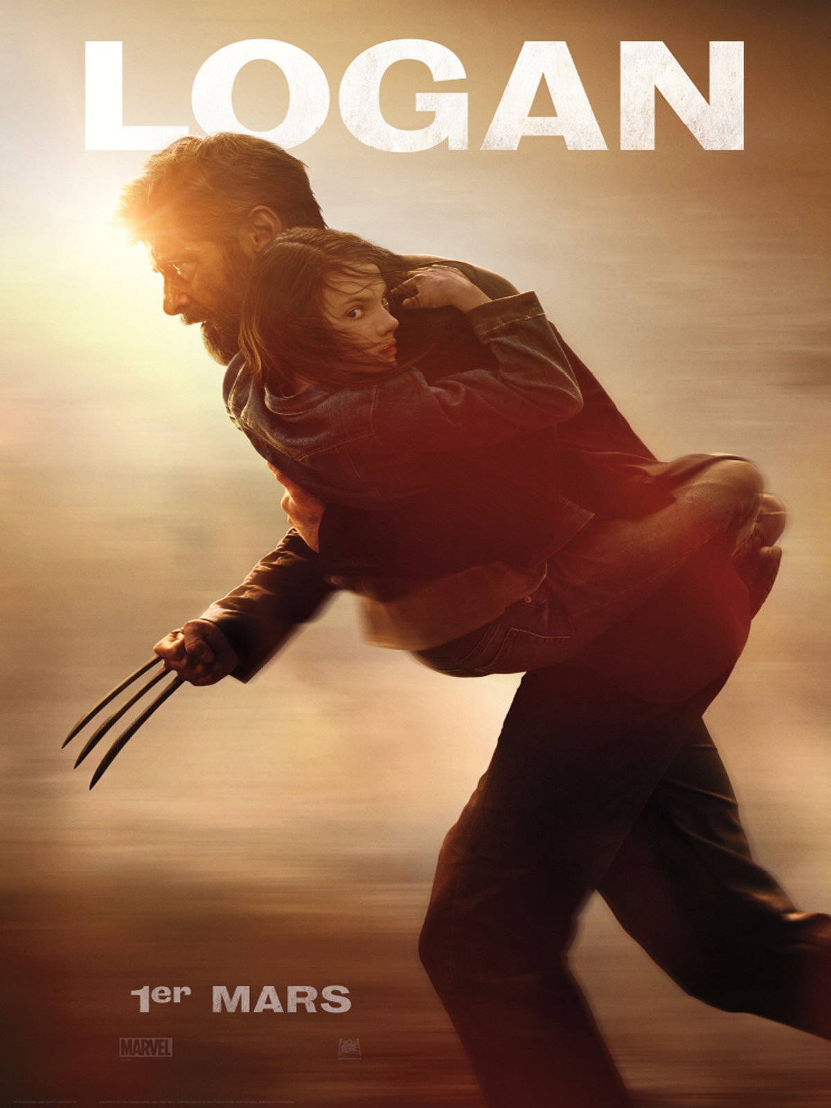 Affiche française de Logan avec Wolverine et X-23