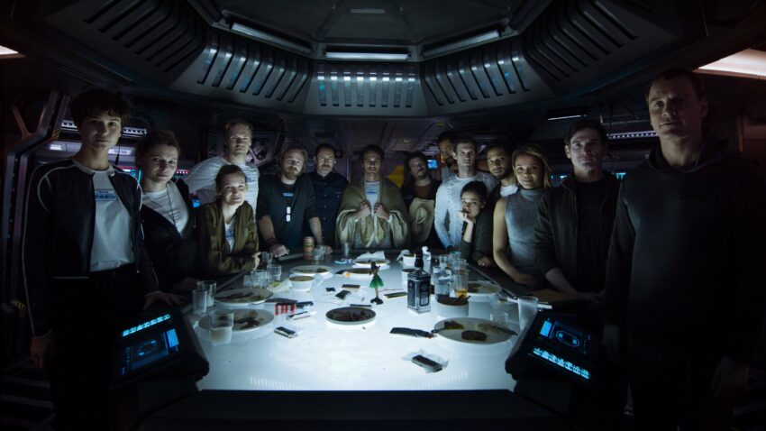 Photo de l'équipage du vaisseau Covenant pour le film Alien: Covenant
