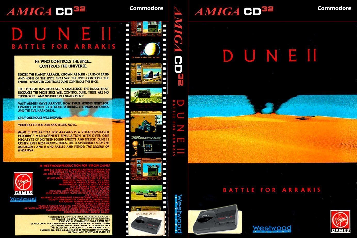 Jaquette de Dune II : La Bataille d’Arrakis