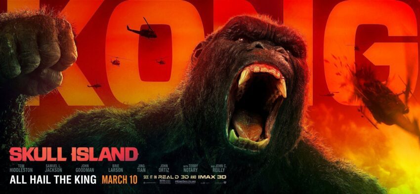Bannière de Kong: Skull Island avec le cri de King Kong