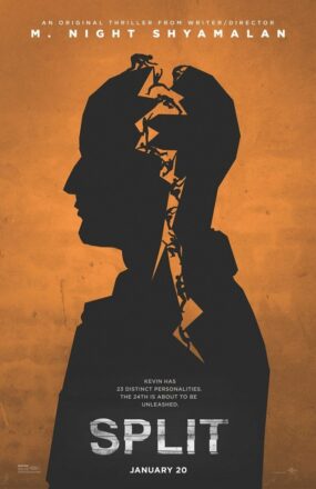 Poster du film Split avec un esprit fracturé