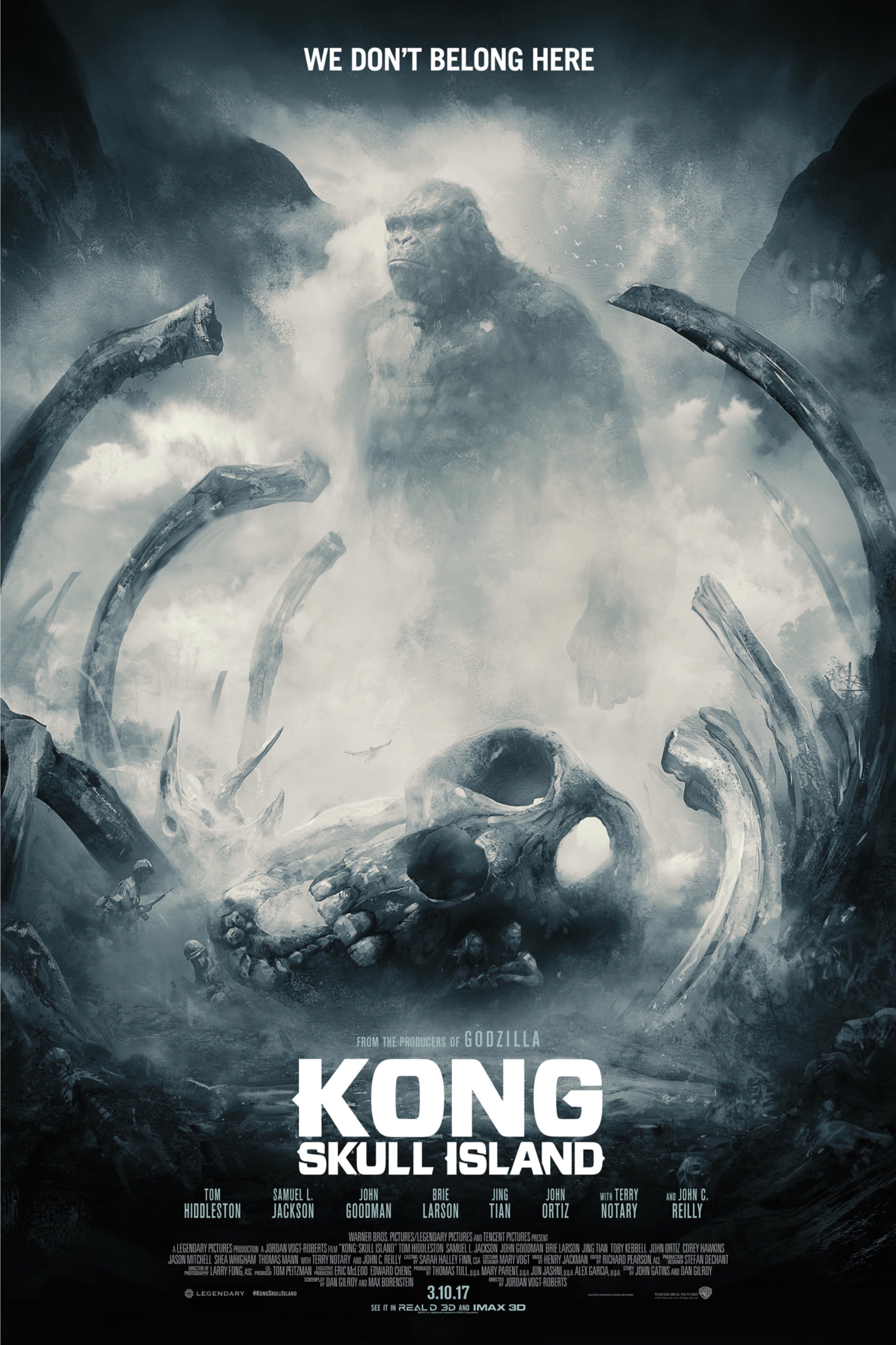 Troisième poster de Kong: Skull Island par Karl Fitzgerald