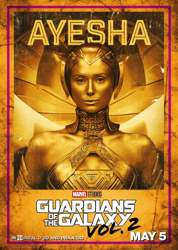 Poster de Ayesha (Elizabeth Debicki) pour Les Gardiens de la Galaxie Vol. 2