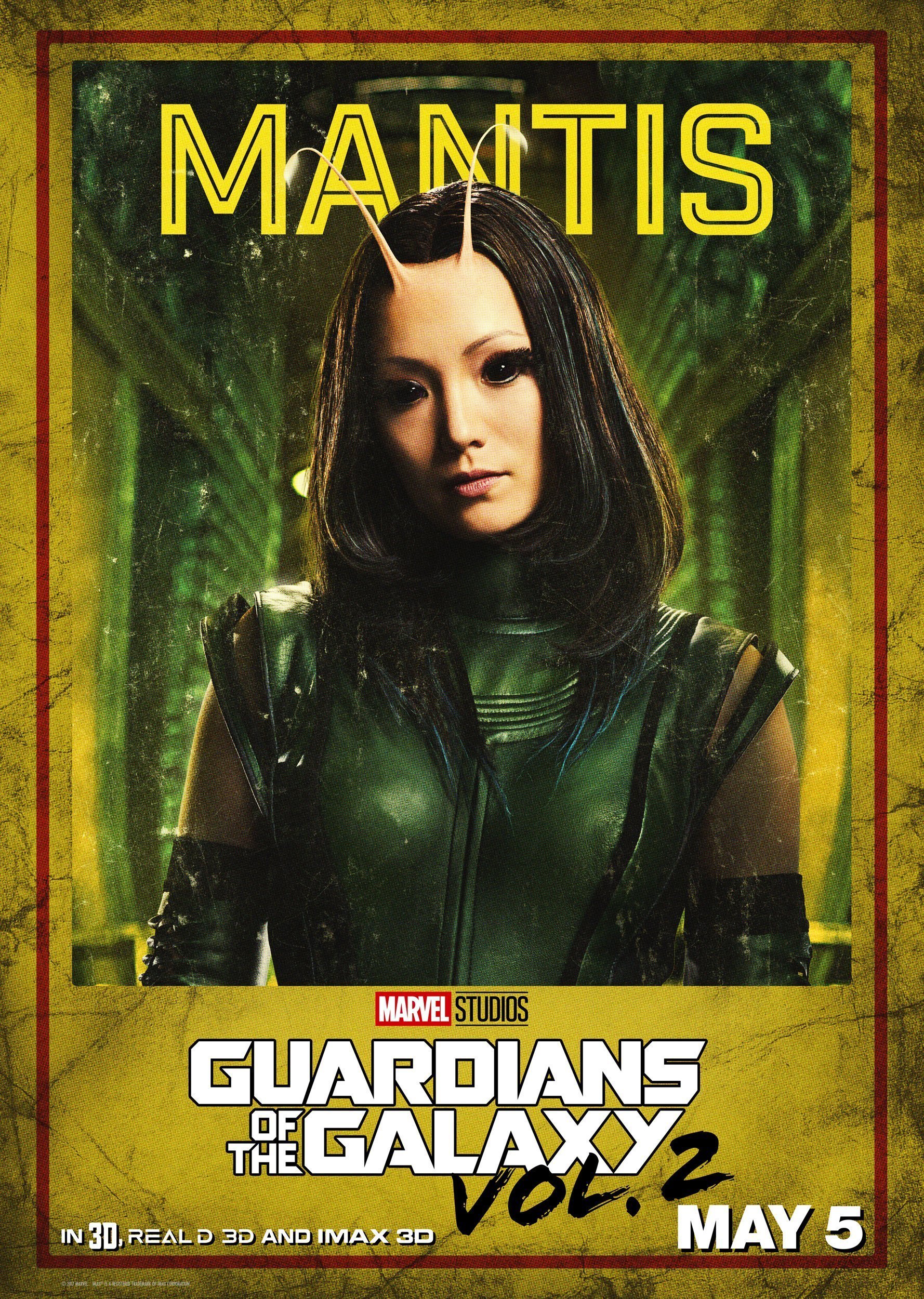Poster de Mantis (Pom Klementieff) pour Les Gardiens de la Galaxie Vol. 2