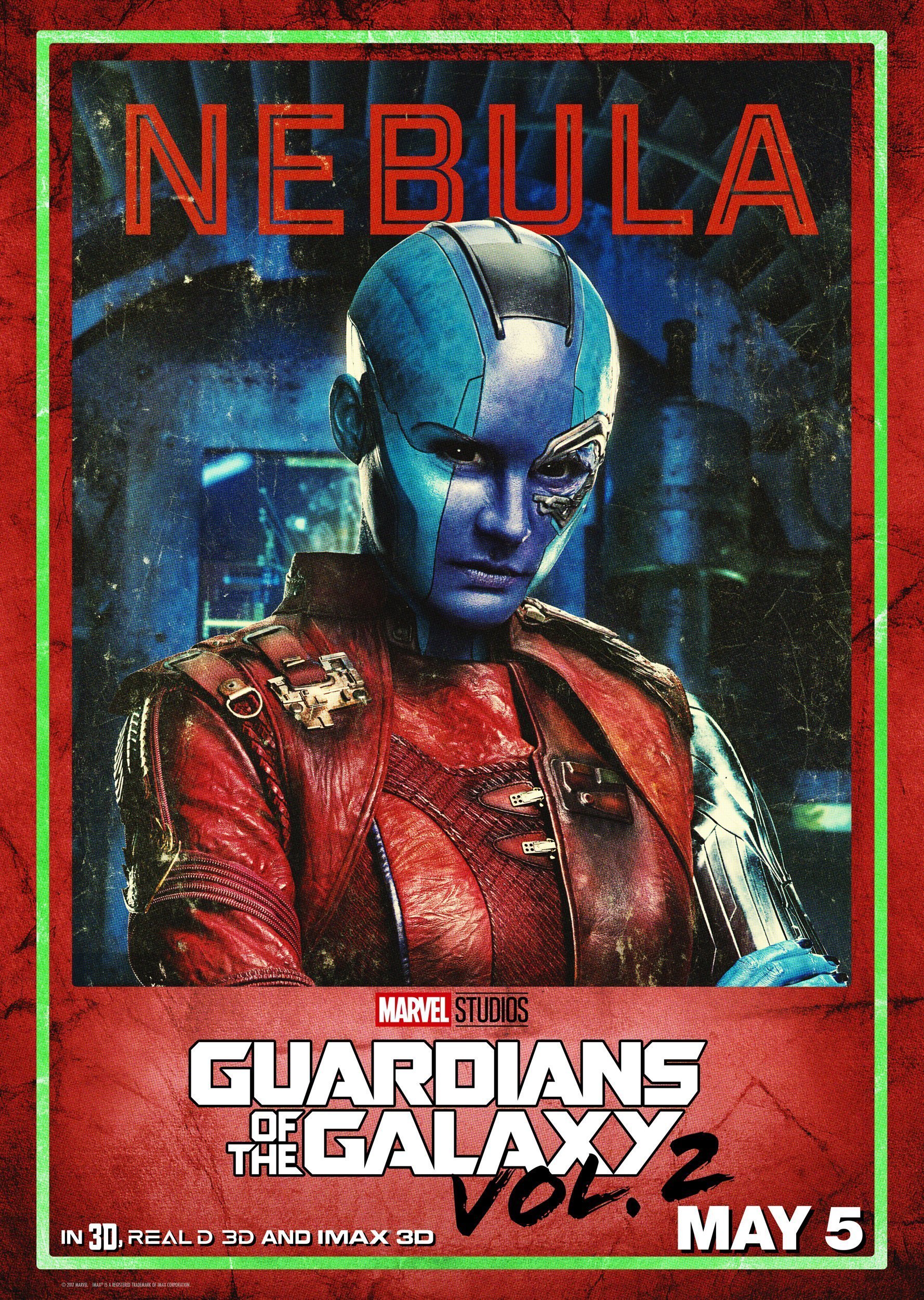 Poster de Nebula (Karen Gillan) pour Les Gardiens de la Galaxie Vol. 2