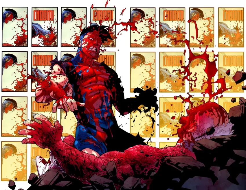 Image montrant la violence du comic Invincible de Robert Kirkman
