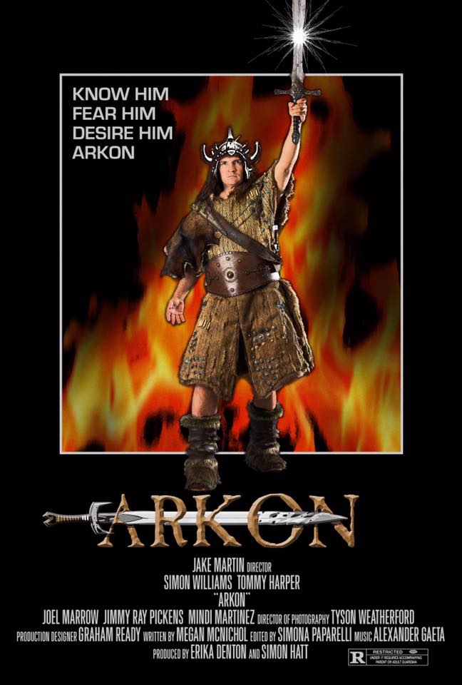 Poster du film Arkon parodiant Conan the Barbarian