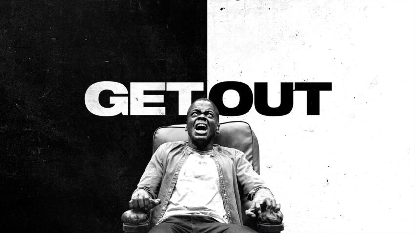 Bannière du film Get Out écrit et réalisé par Jordan Peele avec Daniel Kaluuya