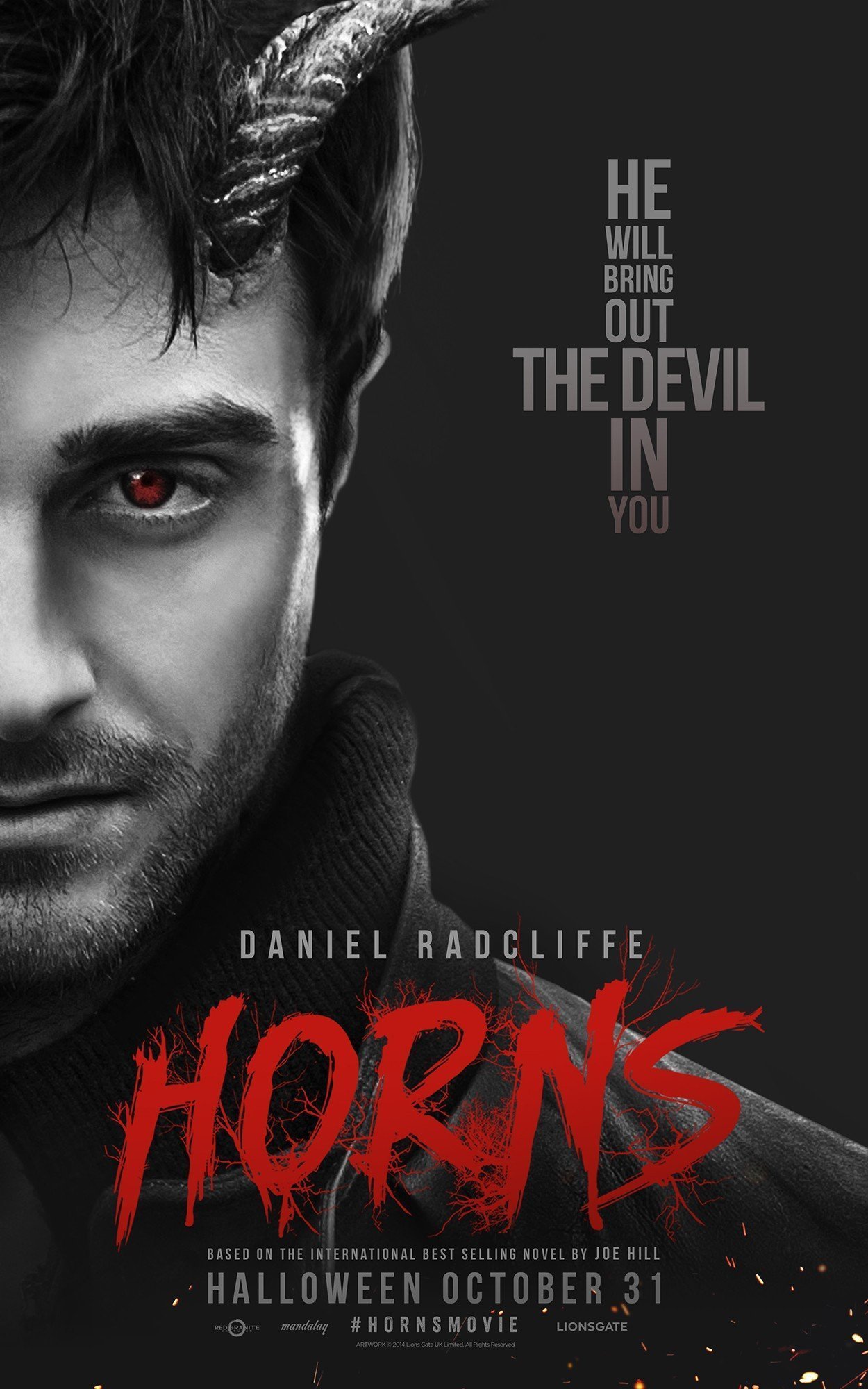 Poster du film Horns avec Daniel Radcliffe