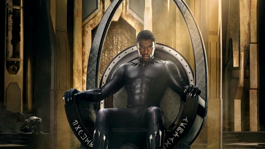 Poster teaser du film Black Panther avec Chadwick Boseman