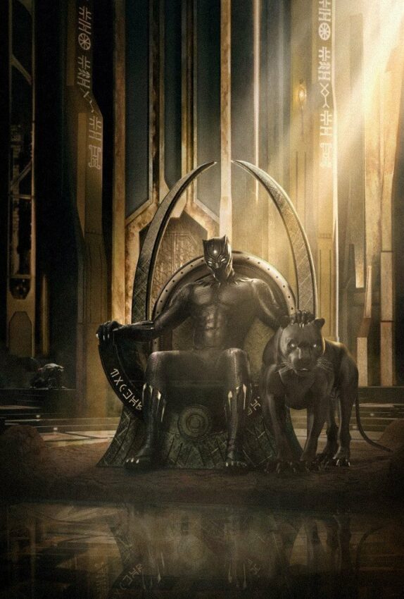 Poster teaser du film Black Panther par BossLogic