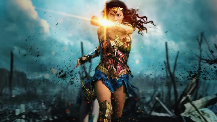 Bannière du film Wonder Woman (2017) avec Gal Gadot