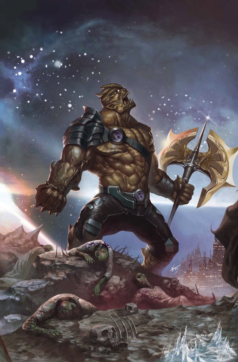 Couverture du numéro 2 d'Infinity Vol 1 (Generals Variant Textless) avec Black Dwarf
