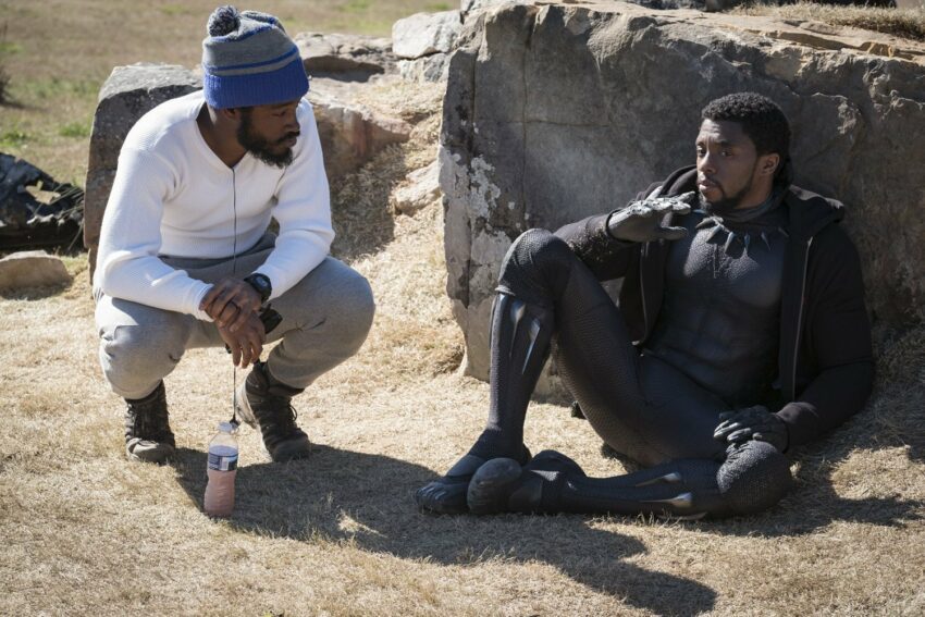 Photo du film Black Panther avec Ryan Coogler et Chadwick Boseman