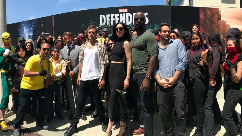 Photo des Defenders à la Comic-Con 2017