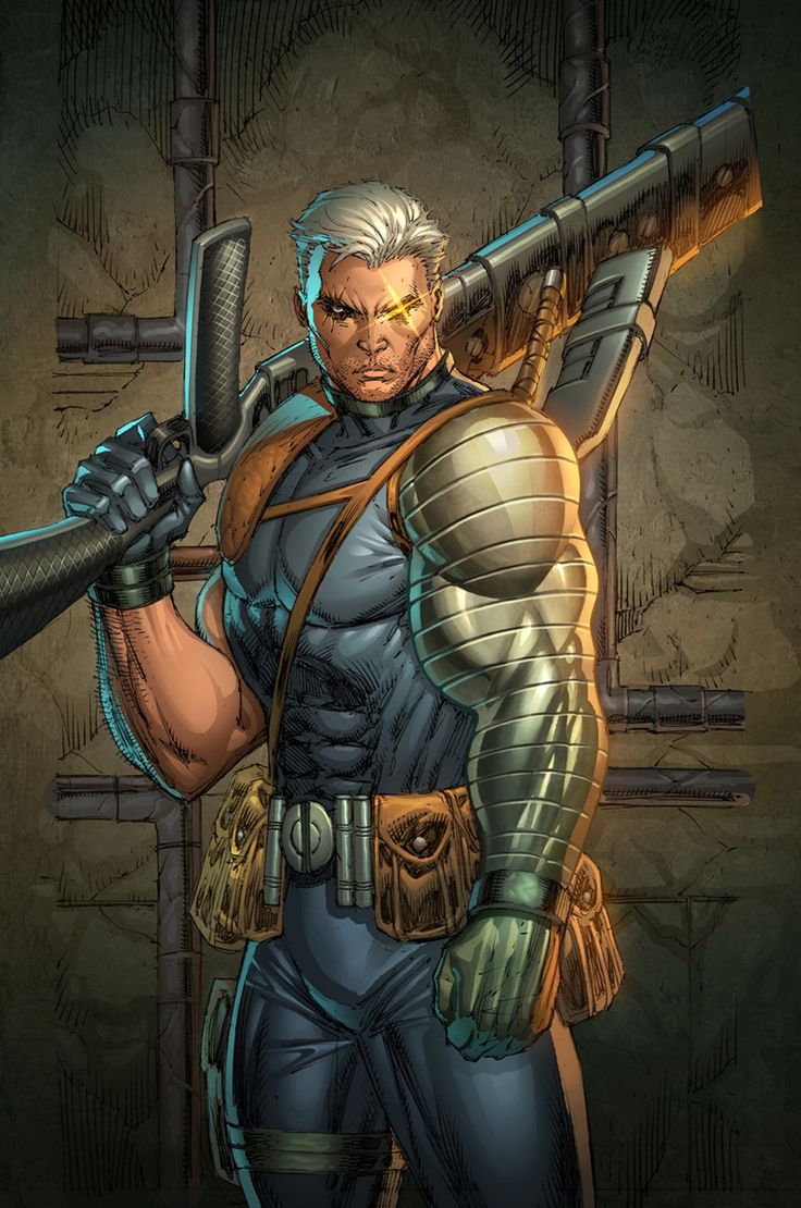 Image du X-Men Cable, personnage de Marvel Comics, par Rob Liefeld