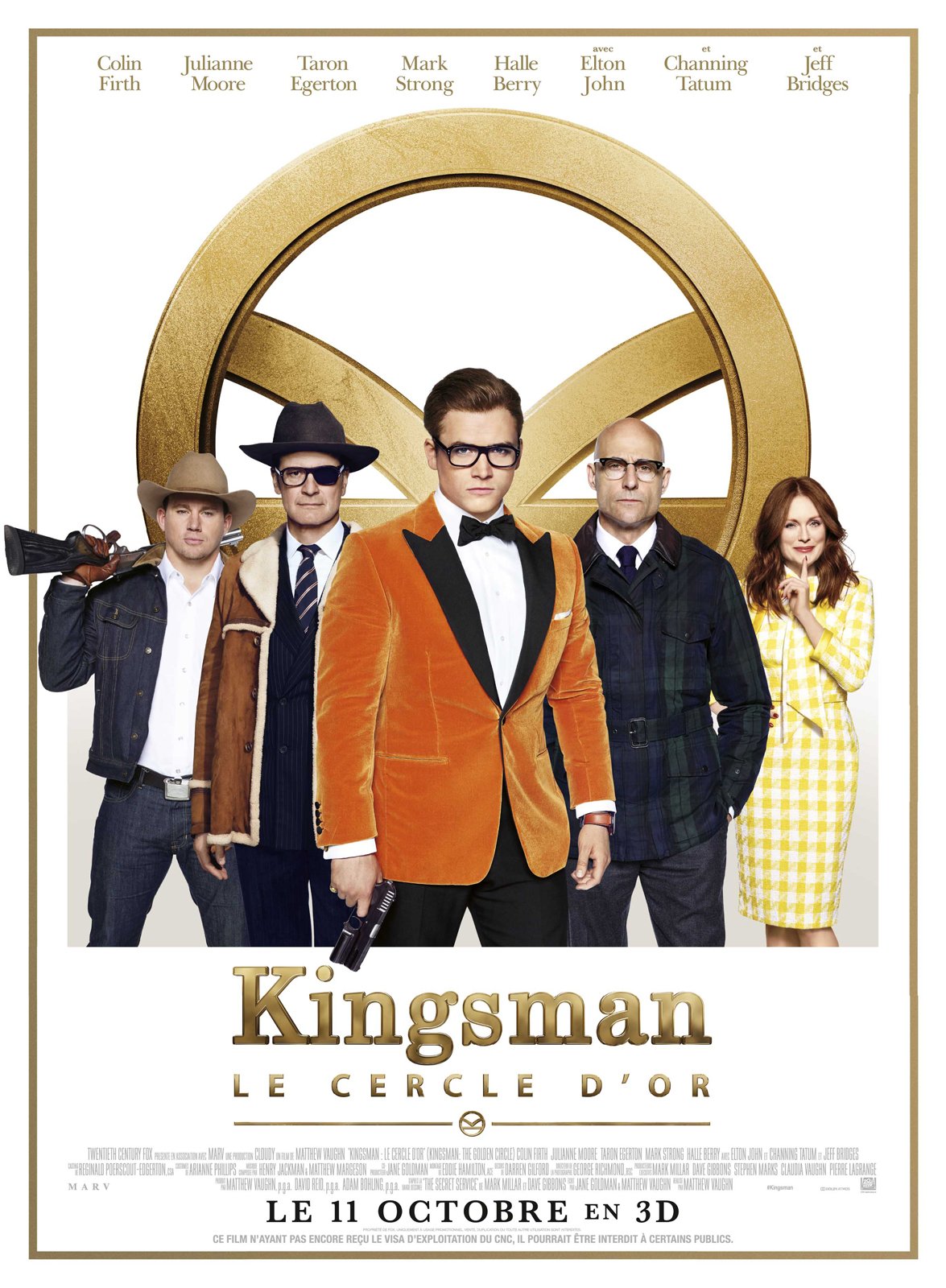 Affiche française du film Kingsman: Le Cercle d'Or