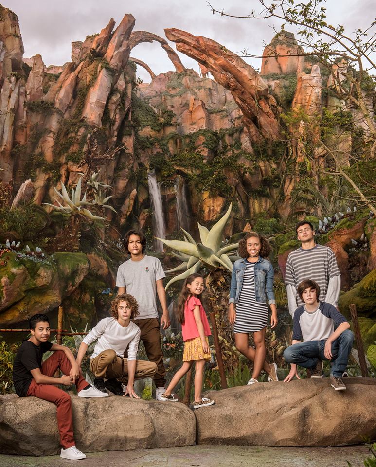 Photo des enfants des Avatar Sequels prise au parc Disney Animal Kingdom à Orlando