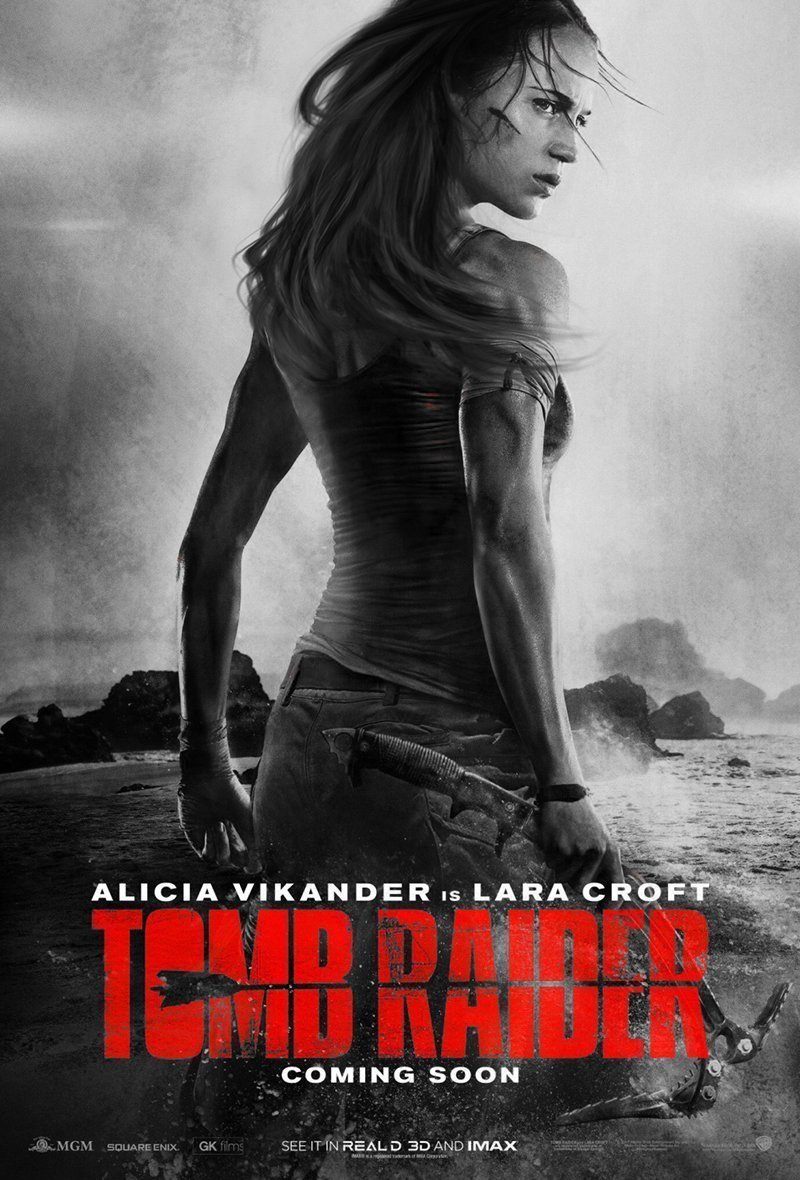 Premier poster du film Tomb Raider (2018) avec Alicia Vikander corrigé par BossLogic