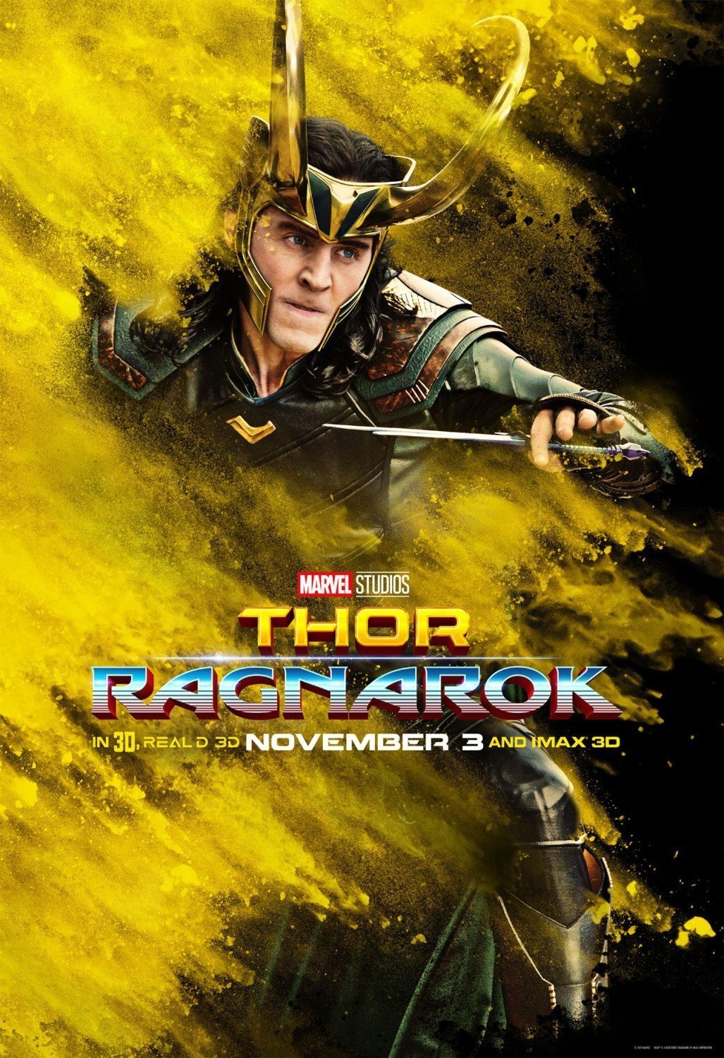Poster du film Thor: Ragnarok avec Loki