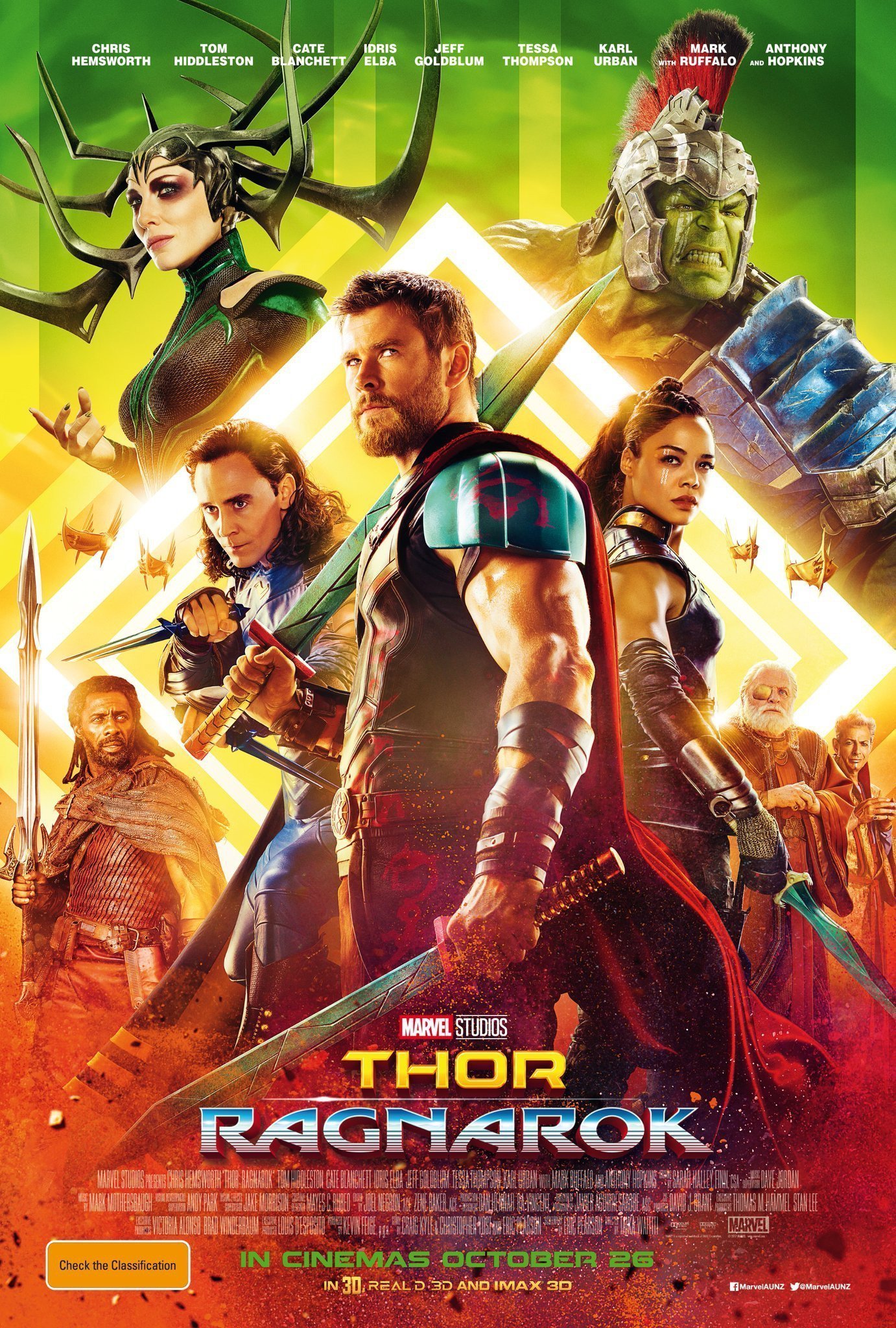Poster international du film Thor: Ragnarok