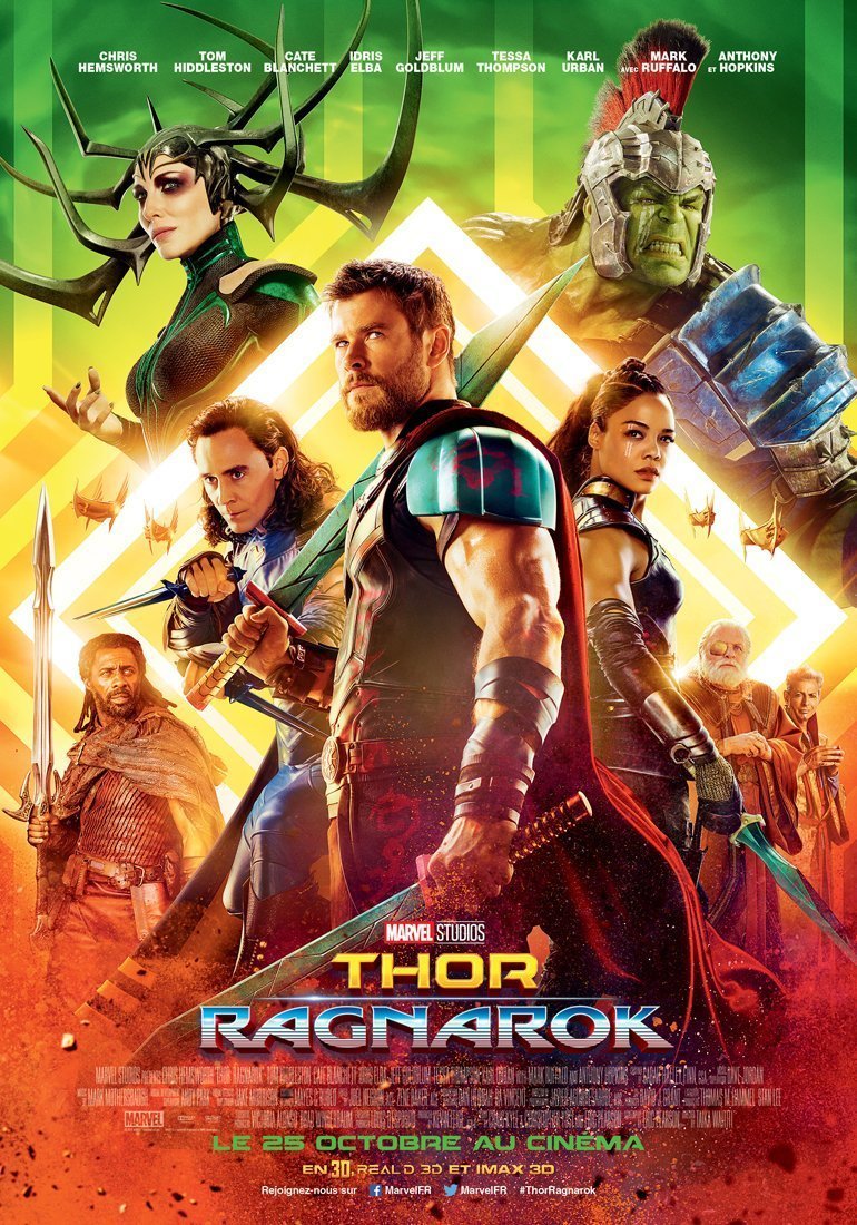 Affiche française finale du film Thor: Ragnarok