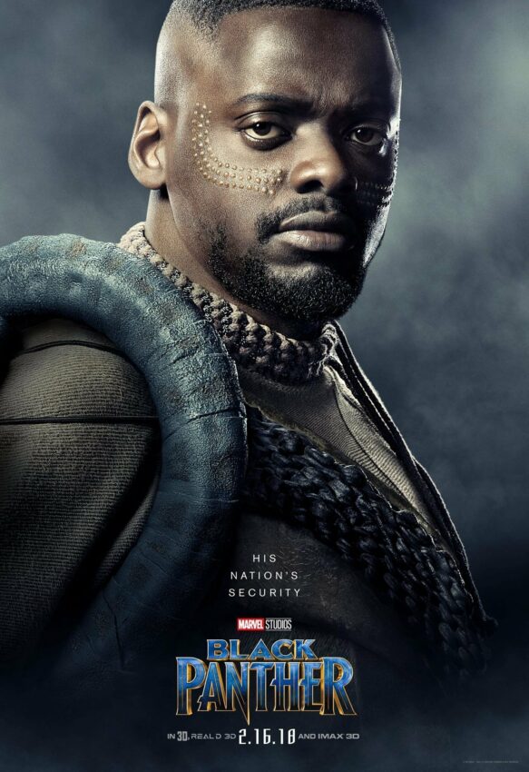 Poster du film Black Panther avec Daniel Kaluuya (W'Kabi)