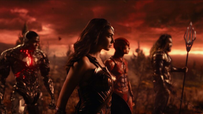 Photo du film Justice League avec l'équipe