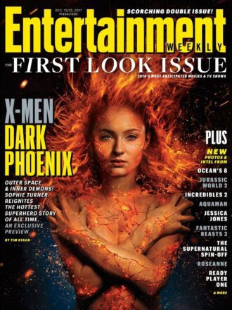 Couverture d'Entertainment Weekly avec le film X-Men: Dark Phoenix écrit et réalisé par Simon Kinberg.