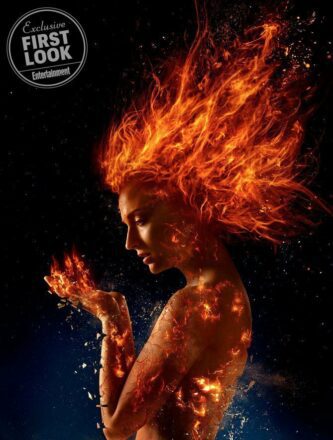 Photo du film X-Men: Dark Phoenix avec Sophie Turner en feu