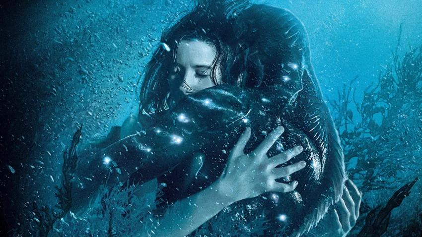 Bannière du film La Forme de l’eau – The Shape of Water réalisé par Guillermo del Toro avec Sally Hawkins et Doug Jones.